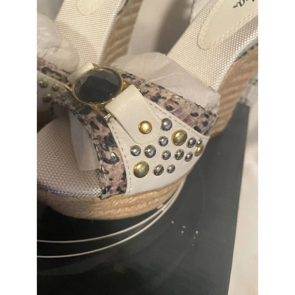 NEW Paprika Exempt-S Wedges Espadrilles 7.5" - Picture 3 of 13
